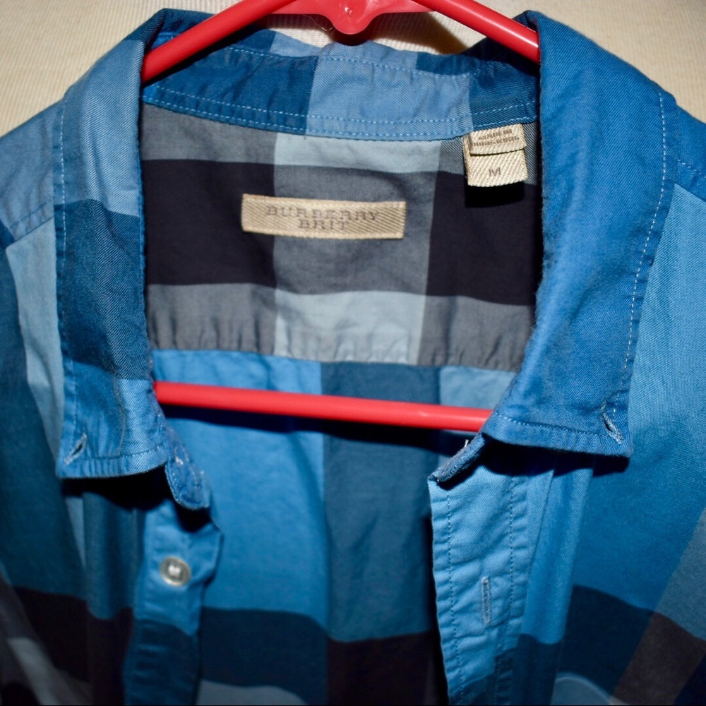 Men’s Burberry Plaid Button Down